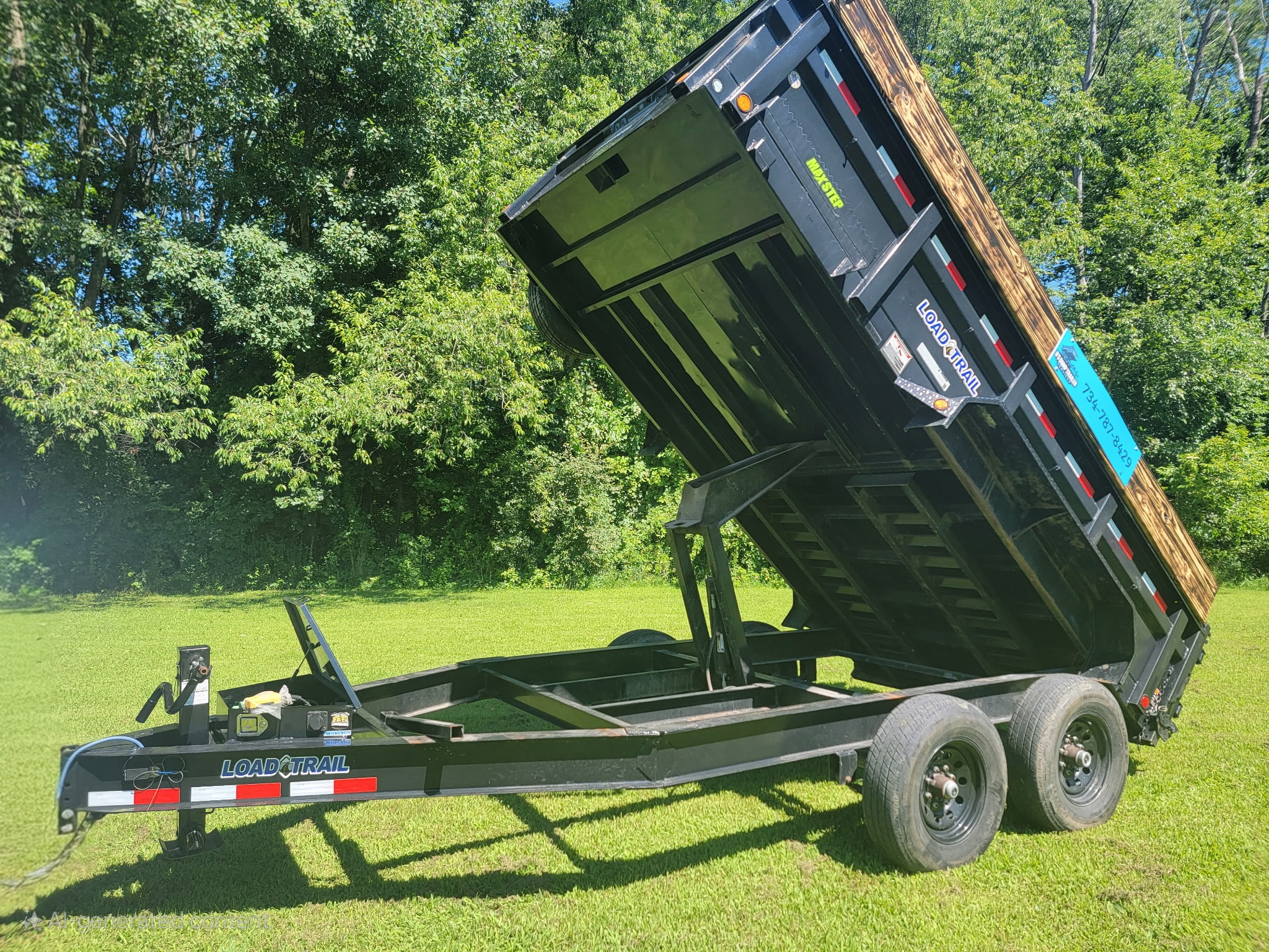 Big Trailer Left Front Raised